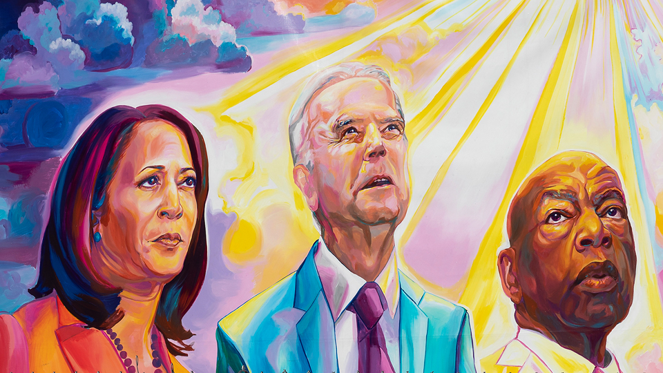 Biden/Harris mural