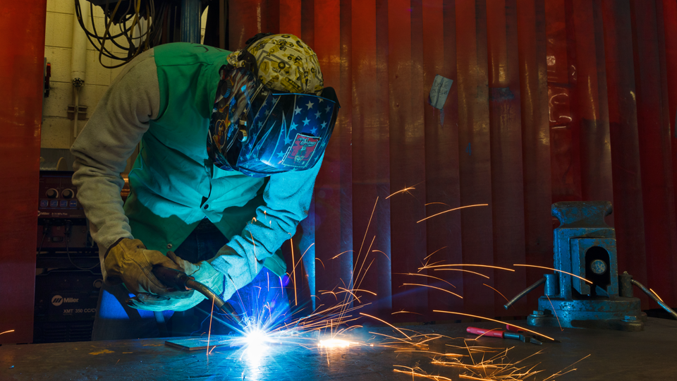 welder with torch 