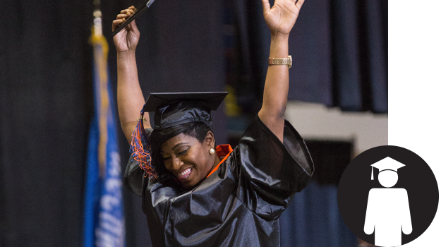 graduate accepting diploma