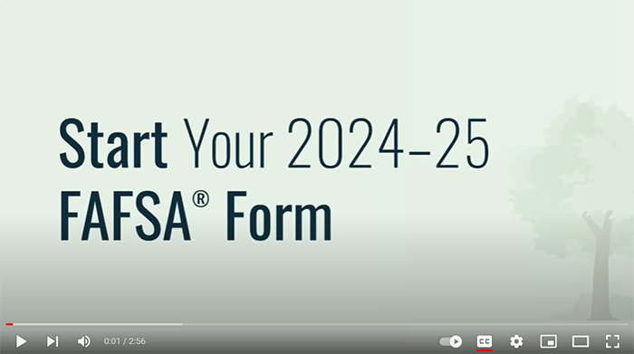 start your 2024-25 fafsa form
