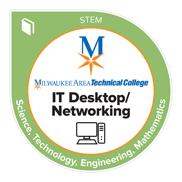 desktop networking badge