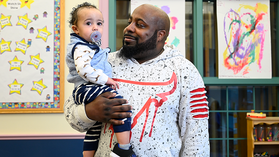 preschool child and parent