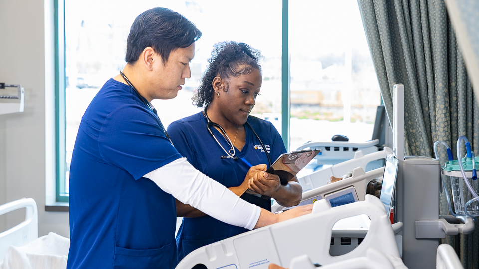 Practical Nursing students in a healthcare facility