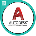 AutoCAD certified professional badge