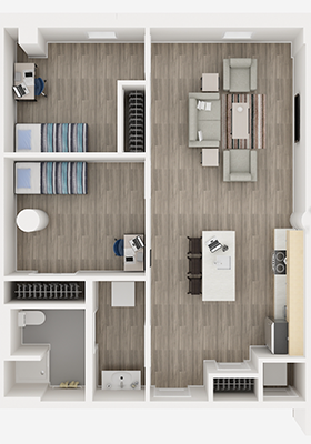 2br floor plan