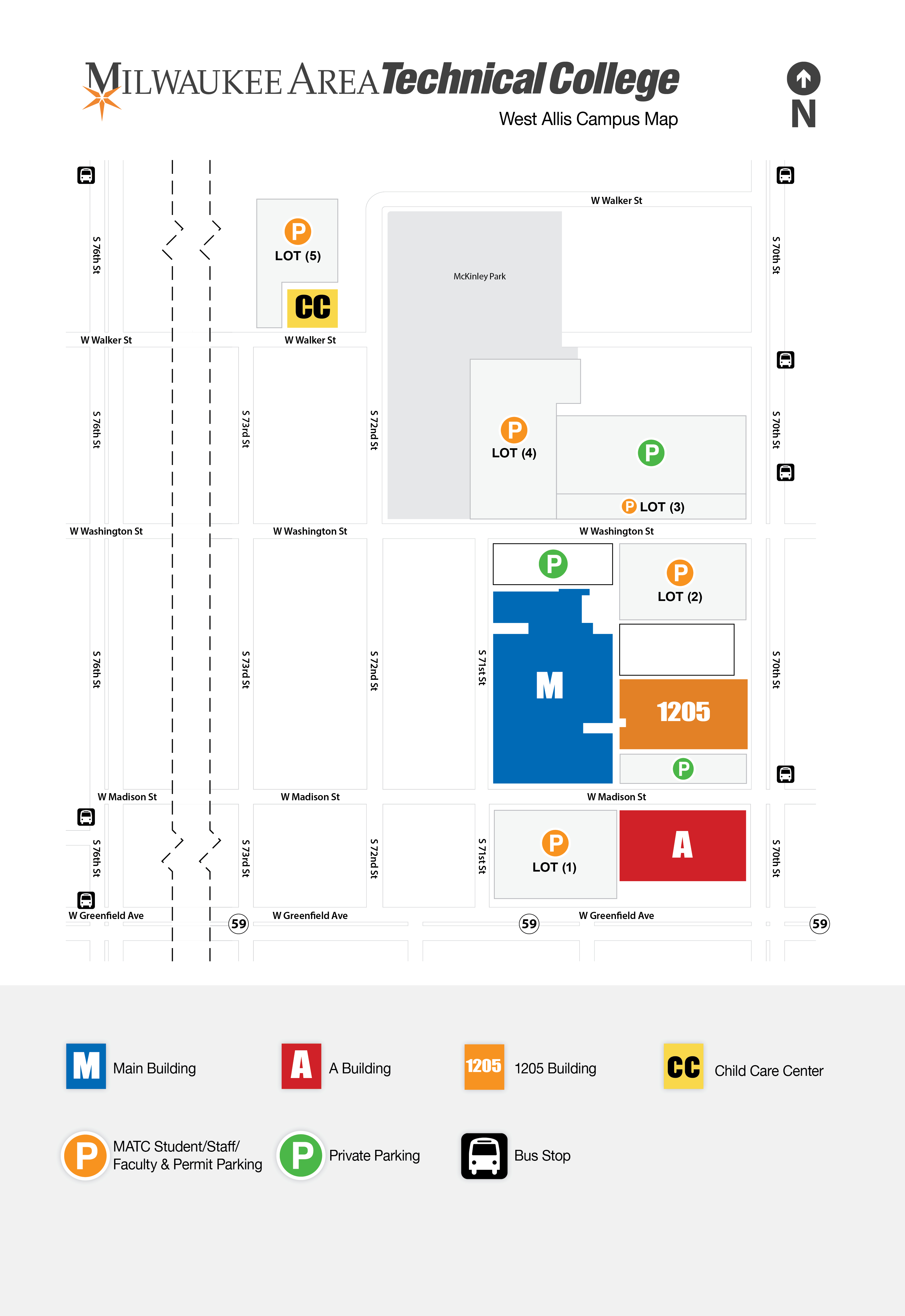 west allis campus map