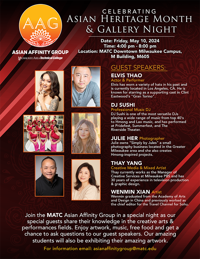 Asian Affinity Group Asian Heritage Month and Gallery Night