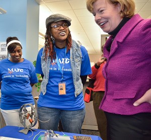 Wisconsin Senator Tammy Baldwin toured the Women in Technology Center 
