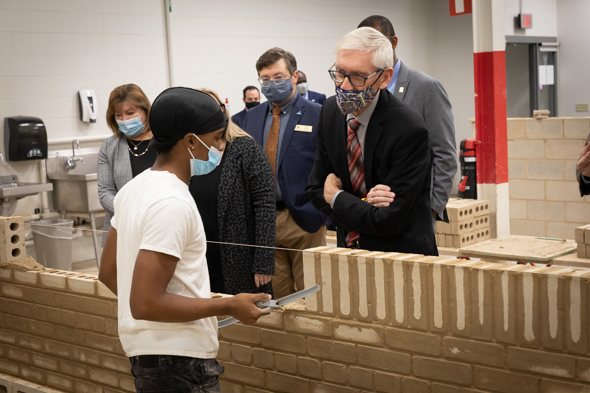 Gov. Evers Walkers Square