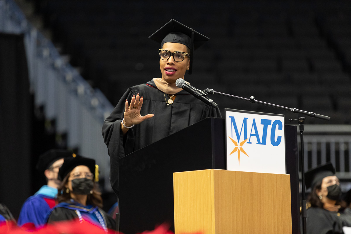 MATC Winter Commencement keynote speaker Denis ThomasGrads