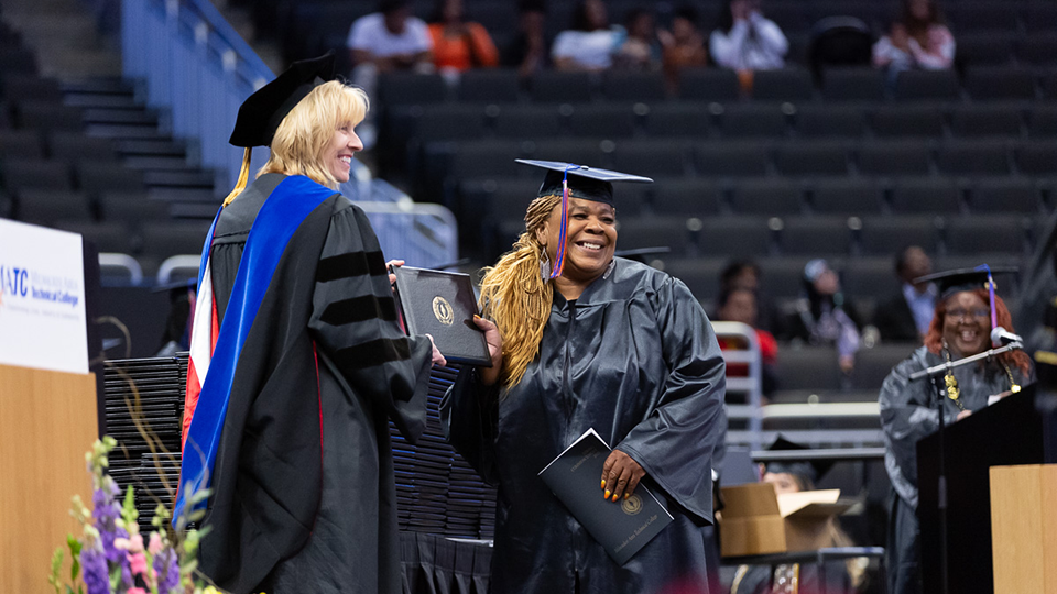 Ola Sellers at Spring Commencement