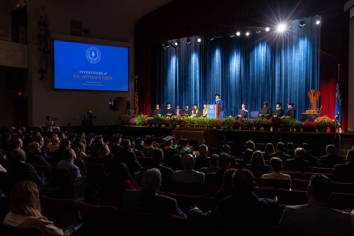 Investiture ceremony in MATC's Colley Hall