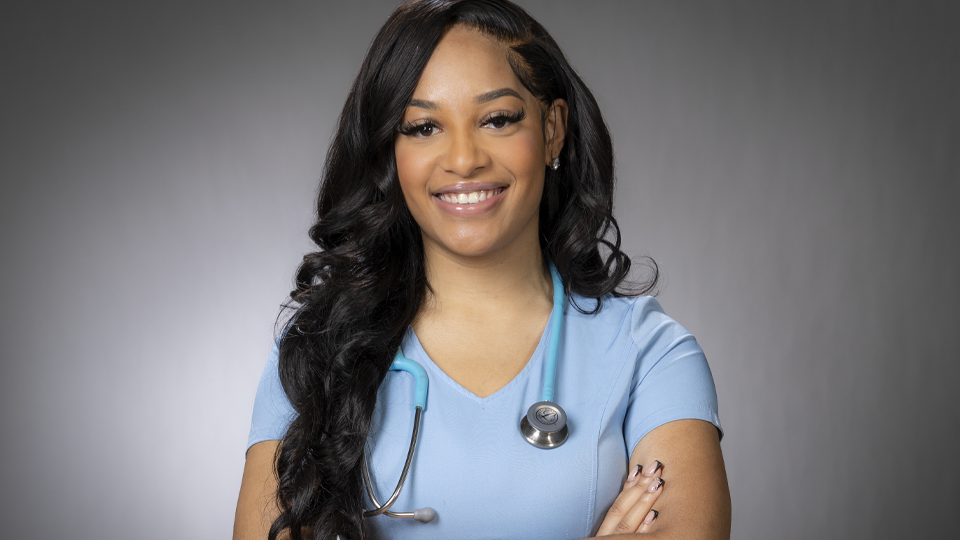 Nurse Katie Jackson makes nursing scrubs fashionable